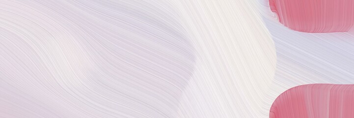 Aufkleber - abstract flowing designed horizontal banner with lavender, pale violet red and rosy brown colors. fluid curved lines with dynamic flowing waves and curves for poster or canvas
