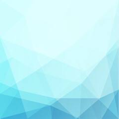 Wall Mural - Abstract blue geometric triangles background