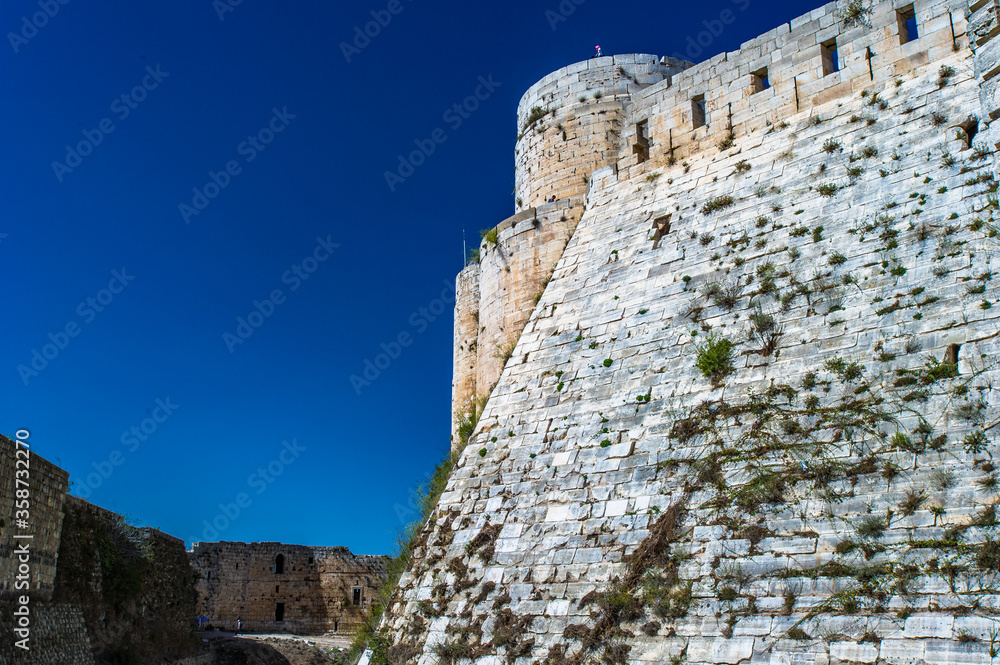 It's Part of the Krak des Chevaliers, a Crusader castle in Syria and ...