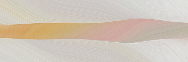 Poster - abstract artistic banner design with pastel gray, dark khaki and tan colors. fluid curved flowing waves and curves for poster or canvas