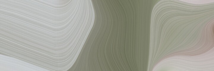 Leinwandbilder - abstract colorful banner design with dark gray, dim gray and light gray colors. fluid curved lines with dynamic flowing waves and curves for poster or canvas