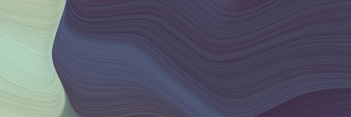 Leinwandbilder - abstract decorative header with dark slate gray, ash gray and dim gray colors. fluid curved lines with dynamic flowing waves and curves for poster or canvas