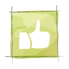 Canvas Print - thumbs up icon