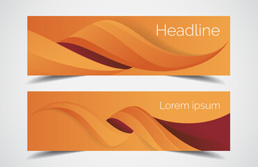 Wall Mural - set of modern design - vector web banners design background or header templates, horizontal advertis
