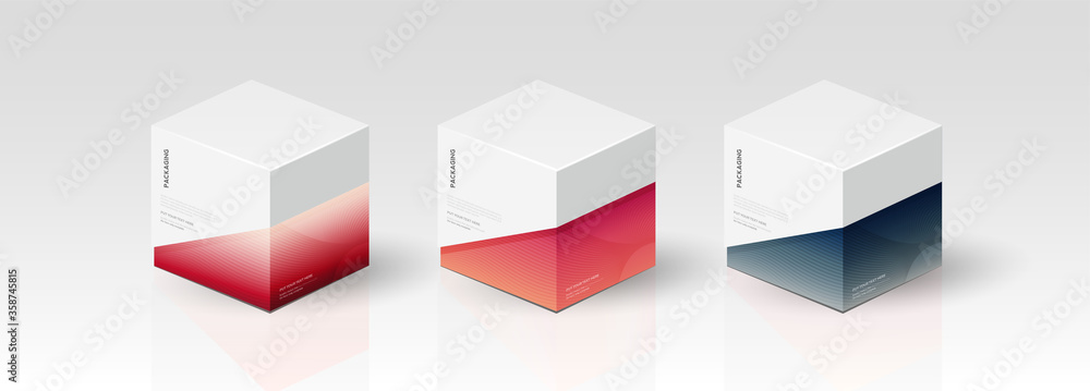 Box, packaging template for product vector design, vector illustration ...