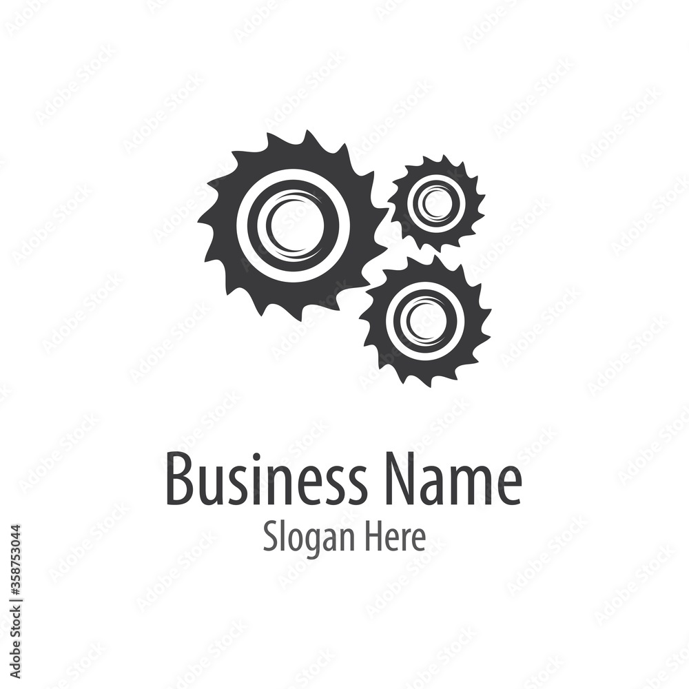 Gear logo template  vector icon
