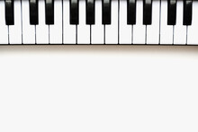 Piano Keys Isolated On White