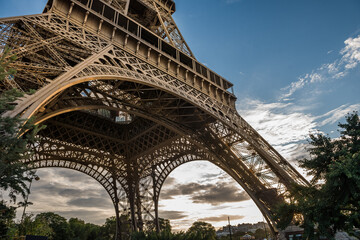 Wall Mural - view of the eiffel tower