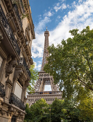 Wall Mural - view of the eiffel tower