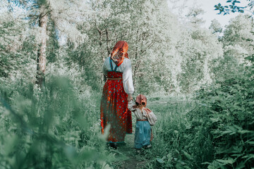 girl in the forest