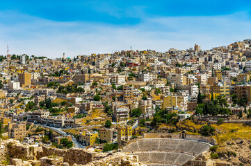 It's Architecture of Amman, the capital and the largest city of Jordan