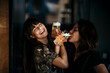 © Malte Jäger - Europe, Germany, Berlin, Woman having fun whilst drinking beer in a bar.