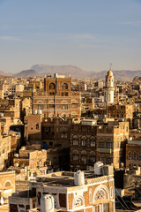 Wall Mural - Architecture of the Old Town of Sana'a, Yemen. UNESCO World heritage