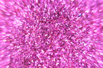 Poster - Pink crystal abstract background and defocus on bokeh sparkling background