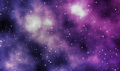 Space scape illustration graphic design background