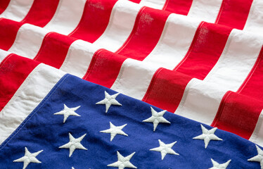 Poster - USA  flag, US of America sign symbol background, closeup view