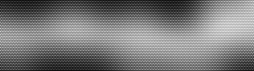 Wall Mural - Gradient halftone. Abstract gradient background of white dots. Halftone wave. Vector illustration.