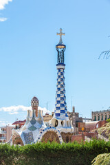 Wall Mural - The famous Park Guell built by Antoni Gaudi in Barcelona city in Spain