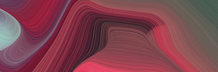 Aufkleber - liquid colorful curves design with dark moderate pink, very dark pink and dark gray colors. can be used as header or banner