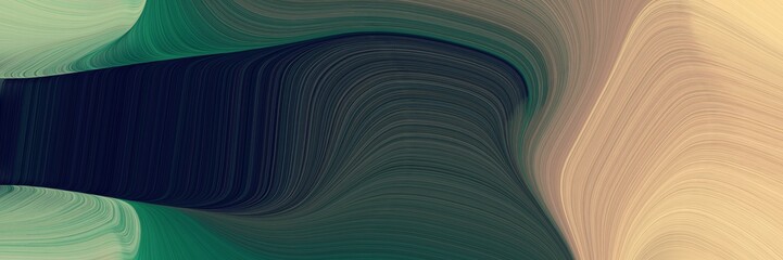 Aufkleber - energy decorative waves header design with tan, very dark blue and dark sea green colors. can be used as poster, card or background graphic