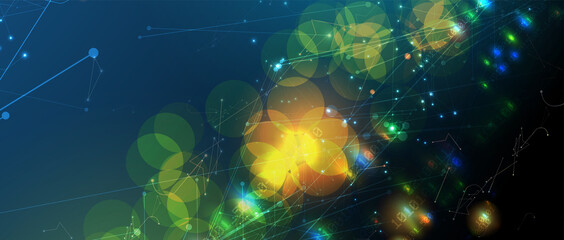 Technology data background, idea of global business solution