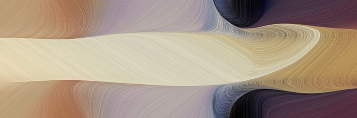 Aufkleber - energy colorful waves banner design with tan, ash gray and very dark violet colors. can be used as poster, card or background graphic