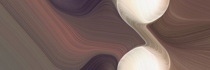 Aufkleber - futuristic colorful waves banner design with pastel brown, antique white and rosy brown colors. can be used as header or banner