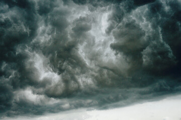 thunderclouds before the rain. storm