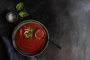 Wall Mural - Traditional spanish soup gazpacho