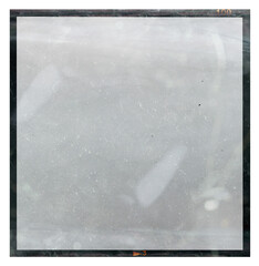 120mm middle or medium format analog film frame or strip on white background, real 6x6 frame scan, film grain
