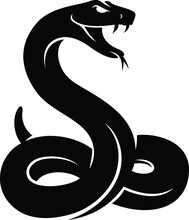 Silhouette Of Rattle Snake