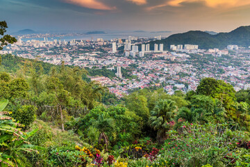 Wall Mural - Aerial view of Penang, Malaysia