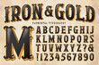 © Mysterylab - An Ornate Antique Styled Alphabet with Gilded Edges and Black Interior