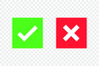 © Mantav Jivva - Checkmark cross on transparent background. Isolated vector sign symbol. Checkmark icon set. Checkmark right symbol tick sign. Flat vector icon. Test question. EPS 10