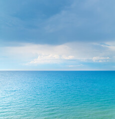 Poster - Cloudy sky and sea.