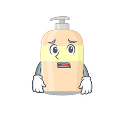 Poster - Cartoon design style of toner having worried face