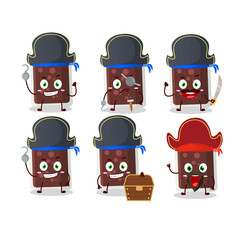 Poster - Cartoon character of glass of cola with various pirates emoticons