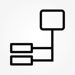 Wall Mural - integrated document icon vector illustration