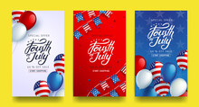 Independence Day USA Sale Banner Template .4th Of July Celebration Poster Template.fourth Of July Vector Illustration .