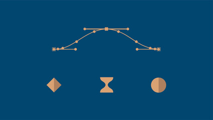 keyframe essentials in after effects easy ease . motion graphics icon