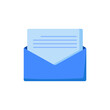 © Aswar Acca - blue mail envelope for Apps and landingpage