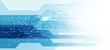 © Ramcreative - Abstract blue technology communication dots and lines background. Connection and big data concept.