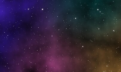 Wall Mural - Space scape illustration graphic design background