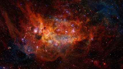 Wall Mural - space scene with stars and galaxies. elements of this image furnished by nasa