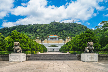 Wall Mural - Facade of National Palace Museum in Taipei, taiwan.