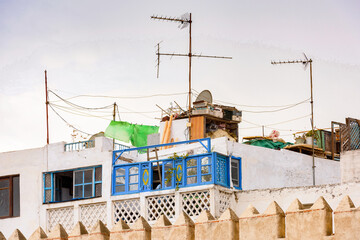 it's architecture of tetouan, a city in northern morocco. tetouan is one of the two major ports of m