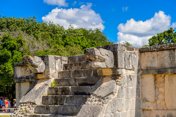 Canvas Print - Chichen Itza, Tinum Municipality, Yucatan State. It was a large pre-Columbian city built by the Maya people of the Terminal Classic period. UNESCO World Heritage