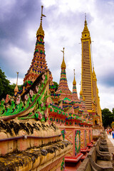 It's Thambuddhe Pagoda Complex (Sambuddhe), one of the famous pagodas in Monywa of Sagaing Region.