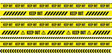 Warning Danger Caution Keep Out Tape, Vector Material