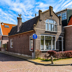 It's Typical house in Volendam, North Holland, Netherlands